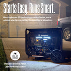 Westinghouse 9500 Peak Watt Dual Fuel Home Backup Portable Generator, Electric Start, Transfer Switch Ready, Gas & Propane Powered, CO Sensor Gronata