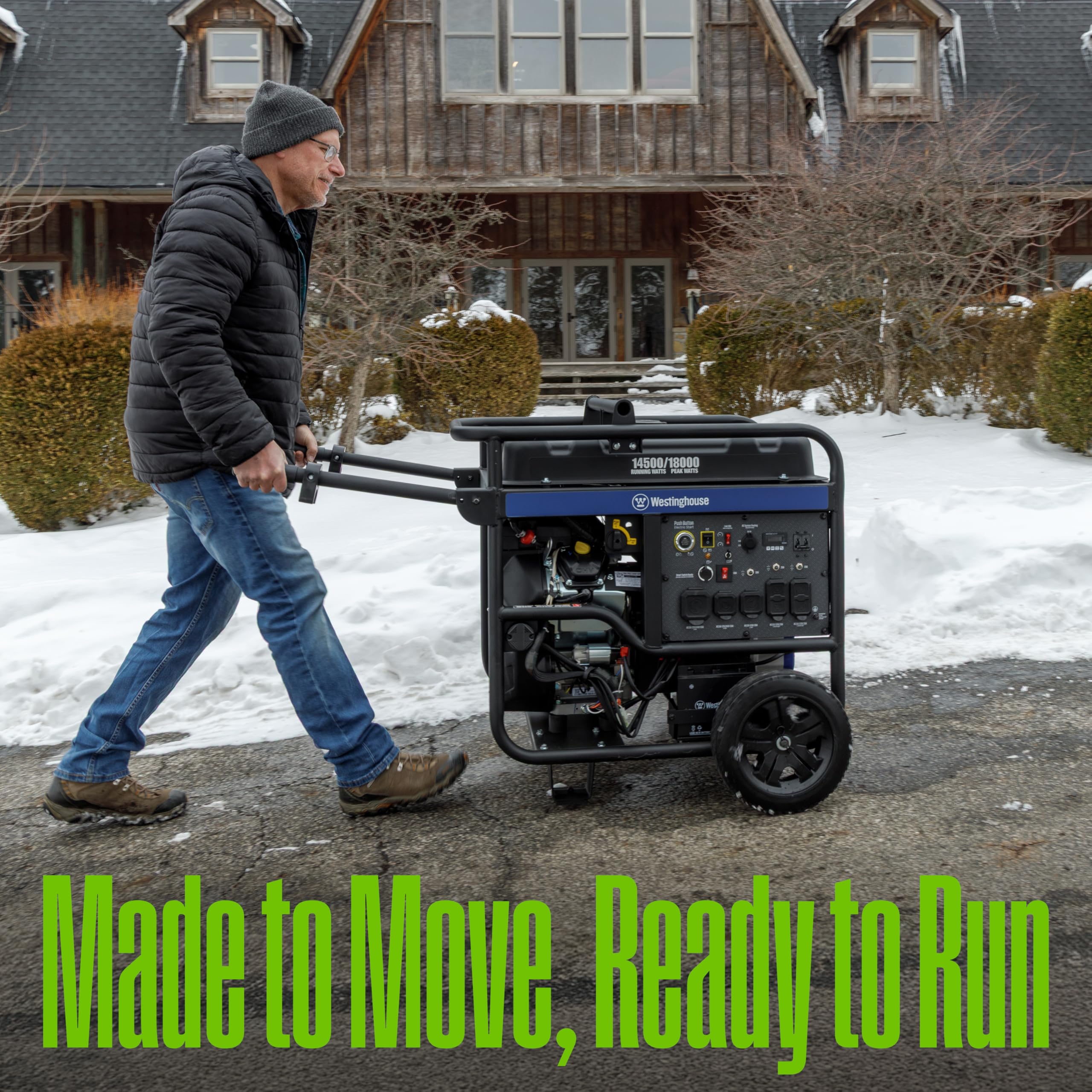 Westinghouse WGen12000DF Dual Fuel Home Backup Portable Generator, 15000 Peak Watts & 12000 Rated Watts, Remote Electric Start, Transfer Switch Ready, Gas and Propane Powered, CARB Compliant Gronata