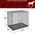 MidWest Homes for Pets 30-Inch iCrate for Medium Breeds, 21-40 lbs, Single Door Folding Dog Crate with Divider Panel, Leak-Proof Tray & Secure Latch, Portable, Durable & Easy to Assemble Gronata