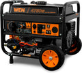 WEN 4,750-Watt 120V/240V Dual Fuel Portable Generator with Wheel Kit and Electric Start (DF475T) Gronata