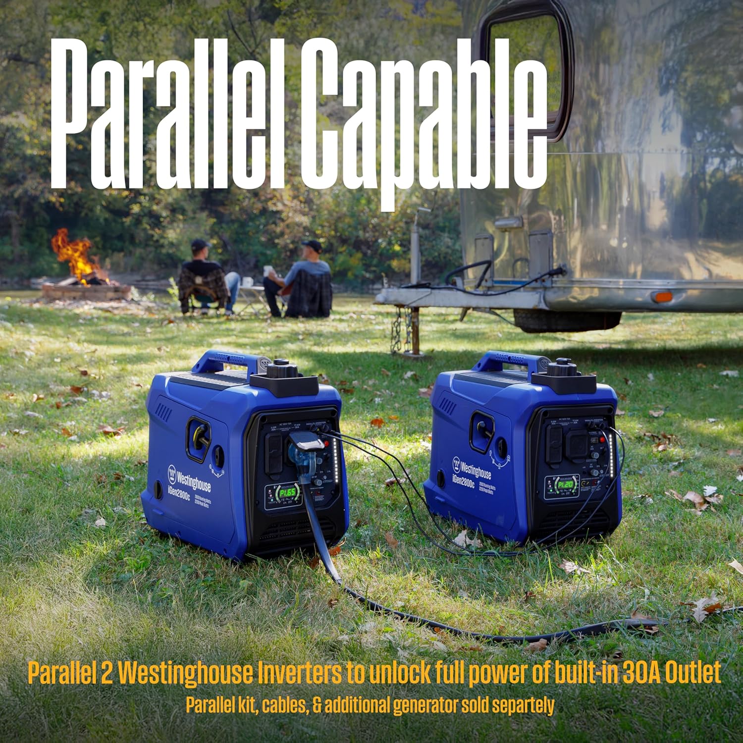 Westinghouse 2800 Peak Watt Super Quiet & Lightweight Portable Inverter Generator, Gas Powered, CO Sensor, Parallel Capable, Long Run Time Gronata