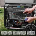 Westinghouse 7500 Peak Watt EFI Dual Fuel Home Backup Portable Generator, Remote Electric Start, Transfer Switch Ready, Gas and Propane Powered, CO Sensor, CARB Compliant Gronata