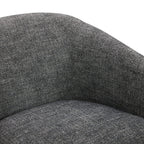 CHITA Swivel Accent Chair, Fully Assembled Fabric Barrel Armchair with FSC Certified Upholstered for Living Room, Bedroom and Office, Cream Gronata