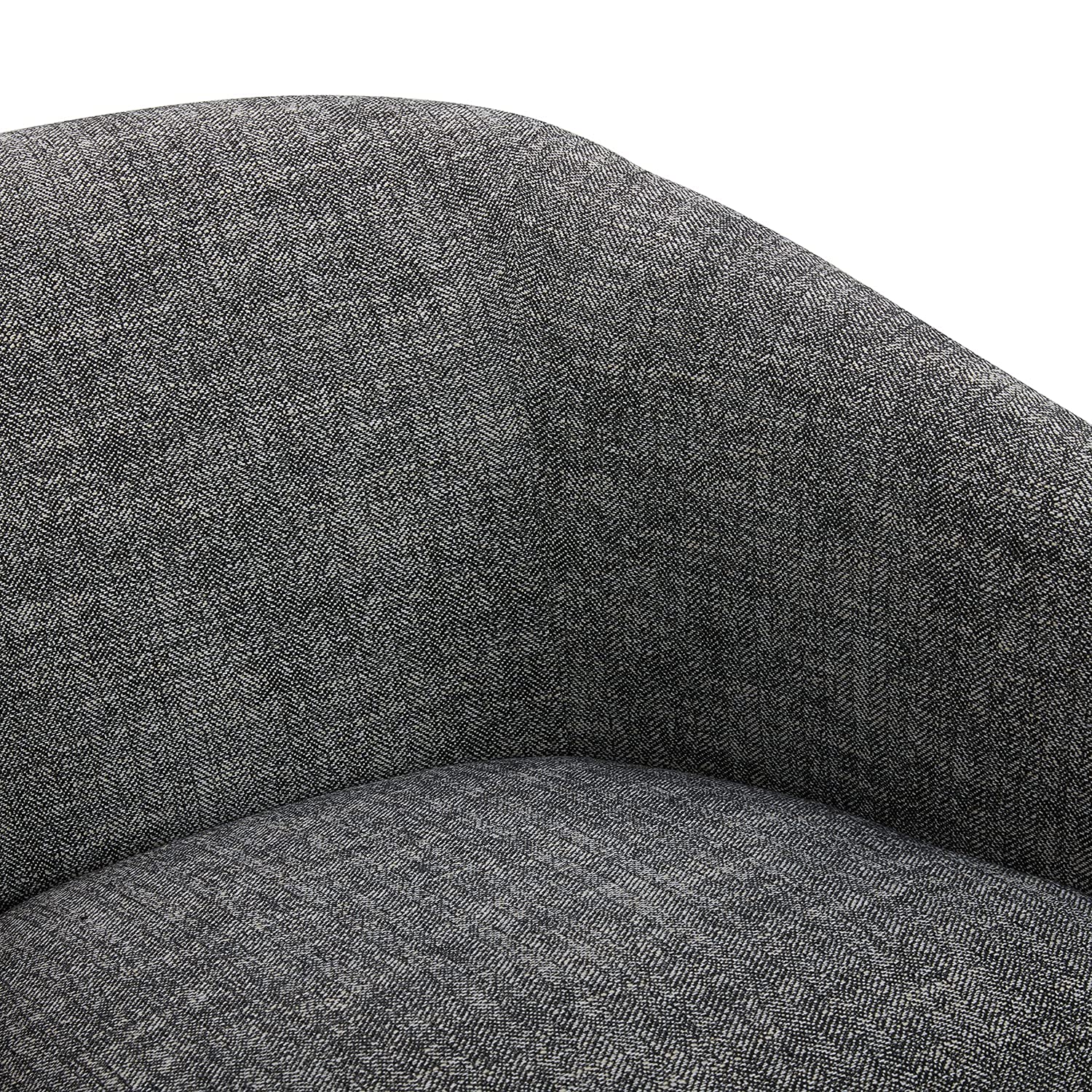 CHITA Swivel Accent Chair, Fully Assembled Fabric Barrel Armchair with FSC Certified Upholstered for Living Room, Bedroom and Office, Cream Gronata