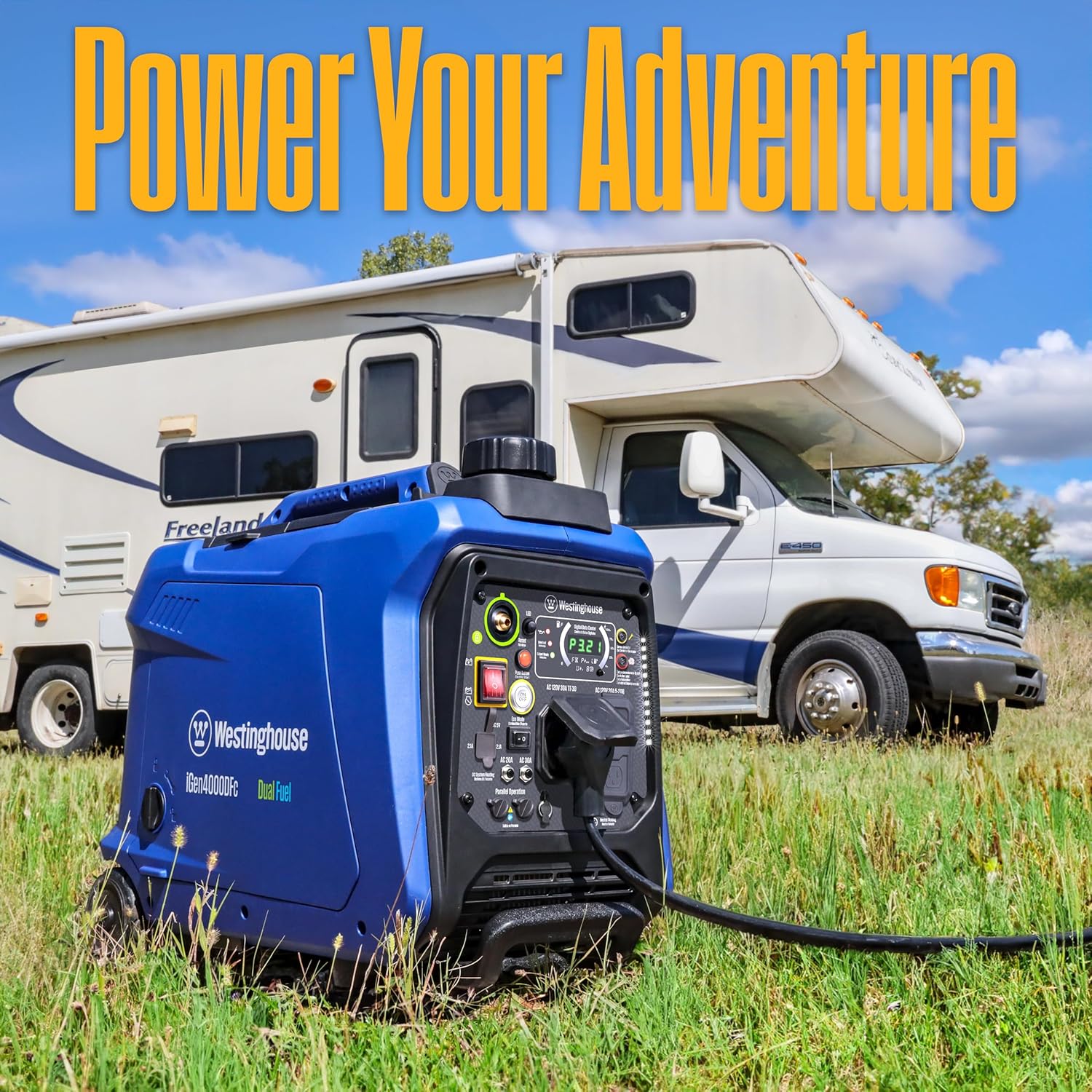 Westinghouse 4000 Peak Watt Super Quiet Dual Fuel Portable Inverter Generator, Remote Electric Start, Gas & Propane Powered, RV Ready, CO Sensor, Parallel Capable Gronata