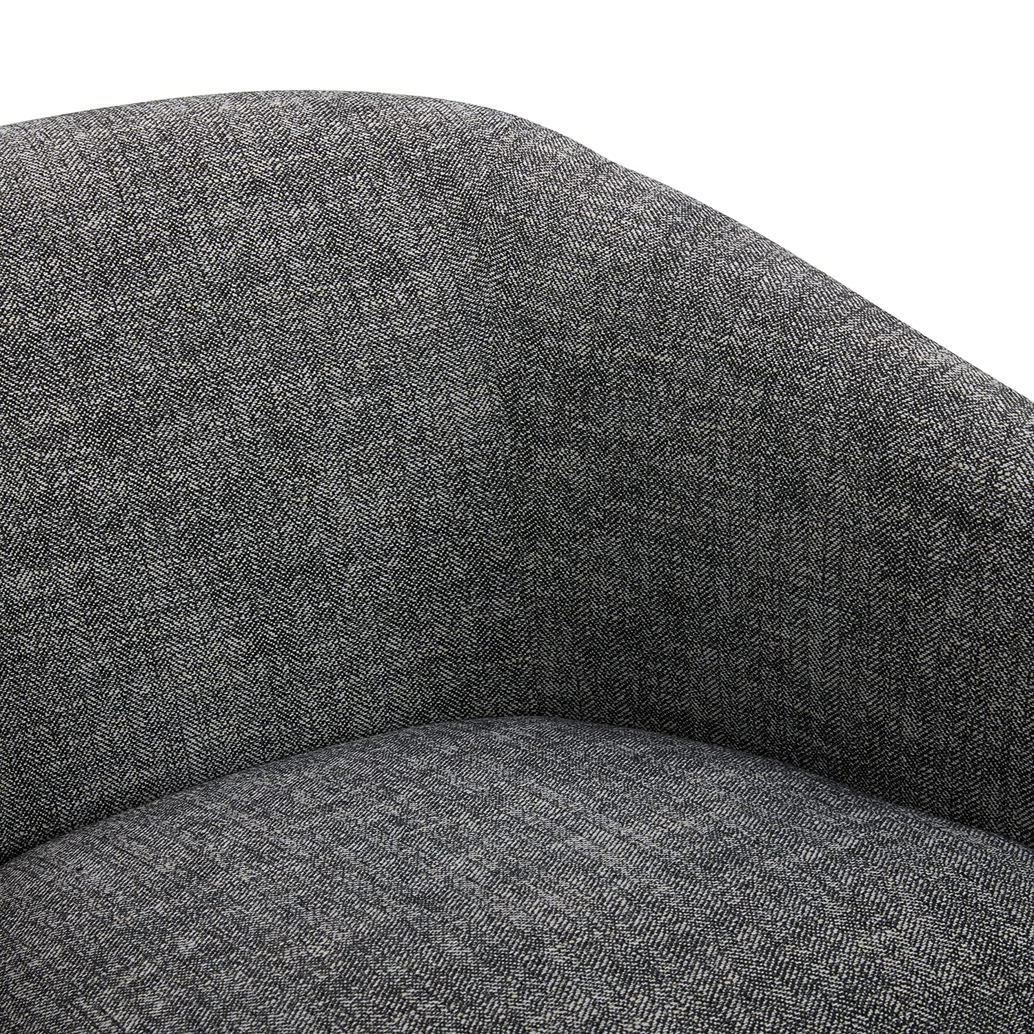 CHITA Swivel Accent Chair, Fully Assembled Fabric Barrel Armchair with FSC Certified Upholstered for Living Room, Bedroom and Office, Cream Gronata