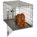 MidWest Homes for Pets 30-Inch iCrate for Medium Breeds, 21-40 lbs, Single Door Folding Dog Crate with Divider Panel, Leak-Proof Tray & Secure Latch, Portable, Durable & Easy to Assemble Gronata