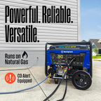 Westinghouse 14500 Peak Watt Tri-Fuel Home Backup Portable Generator, Remote Electric Start, Transfer Switch Ready, Gas, Propane, and Natural Gas Powered Gronata
