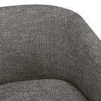 CHITA Swivel Accent Chair, Fully Assembled Fabric Barrel Armchair with FSC Certified Upholstered for Living Room, Bedroom and Office, Cream Gronata
