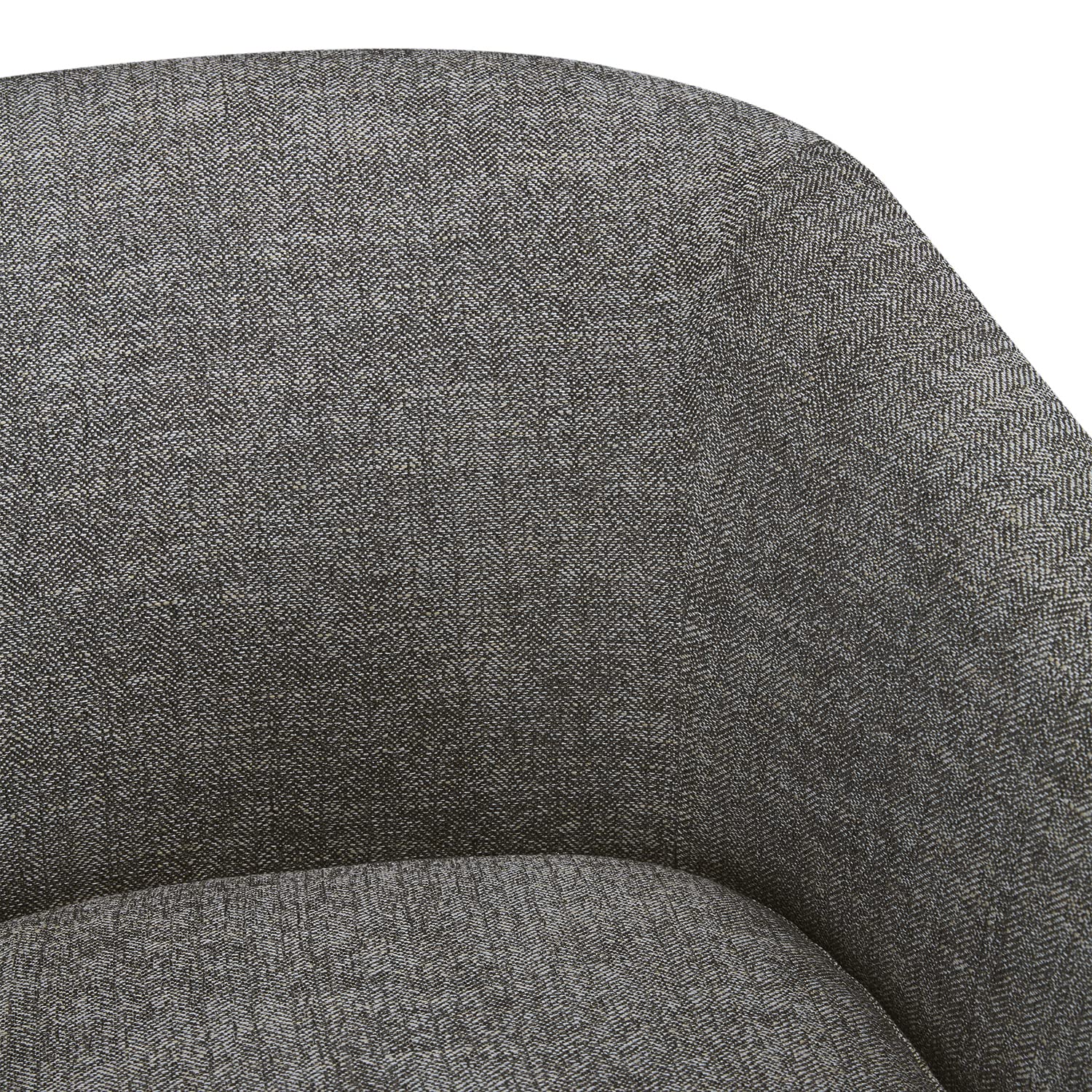 CHITA Swivel Accent Chair, Fully Assembled Fabric Barrel Armchair with FSC Certified Upholstered for Living Room, Bedroom and Office, Cream Gronata
