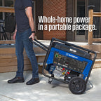 Westinghouse 28000 Peak Watt Home Backup Portable Generator, Electric Start with Auto Choke, Transfer Switch Ready 30A & 50A Outlets, Gas Powered,Blue Gronata