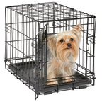 MidWest Homes for Pets 30-Inch iCrate for Medium Breeds, 21-40 lbs, Single Door Folding Dog Crate with Divider Panel, Leak-Proof Tray & Secure Latch, Portable, Durable & Easy to Assemble Gronata