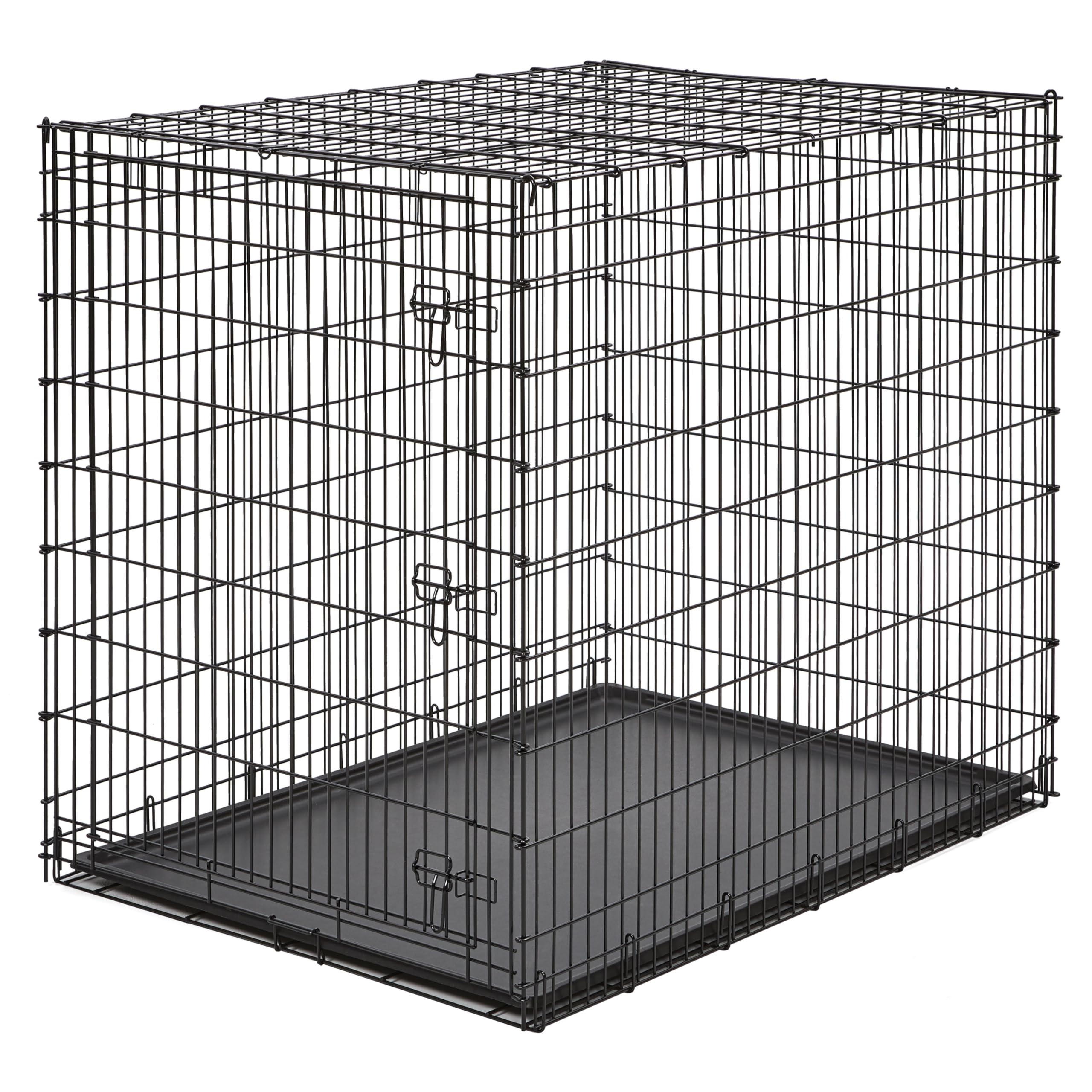 MidWest Homes for Pets 30-Inch iCrate for Medium Breeds, 21-40 lbs, Single Door Folding Dog Crate with Divider Panel, Leak-Proof Tray & Secure Latch, Portable, Durable & Easy to Assemble Gronata