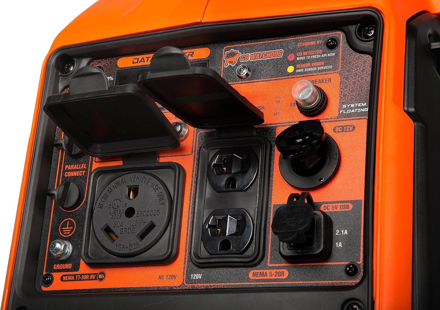 WEN Quiet and Lightweight 3600-Watt Dual Fuel RV-Ready Portable Inverter Generator with Fuel Shut Off and CO Watchdog (DF360iX) Gronata