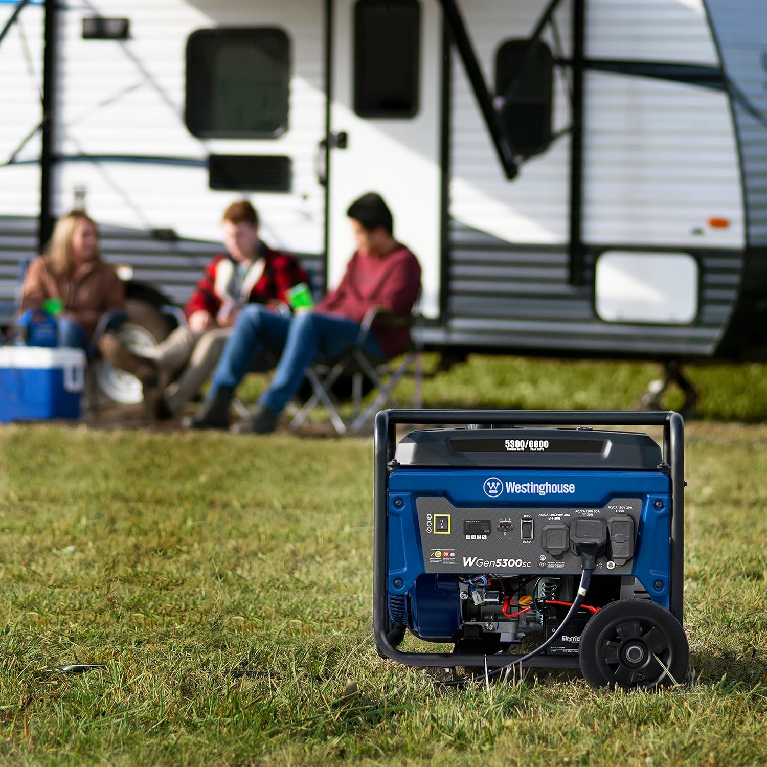 Westinghouse 6600 Watt Home Backup Portable Generator, Electric Start, Transfer Switch Ready 30A Outlet, RV Ready 30A Outlet, CO Sensor Gronata