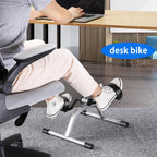 RYGEO Pedal Exerciser Mini Exercise Bike for Leg and Arm Recovery Exercise Lightweight and Portable Floor Bike(Silver) Gronata