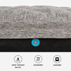 Bedgear Performance Dog Bed - Medium/Large - Durable Pet Bed with Washable Cover - Removable Pad for Travel Gronata
