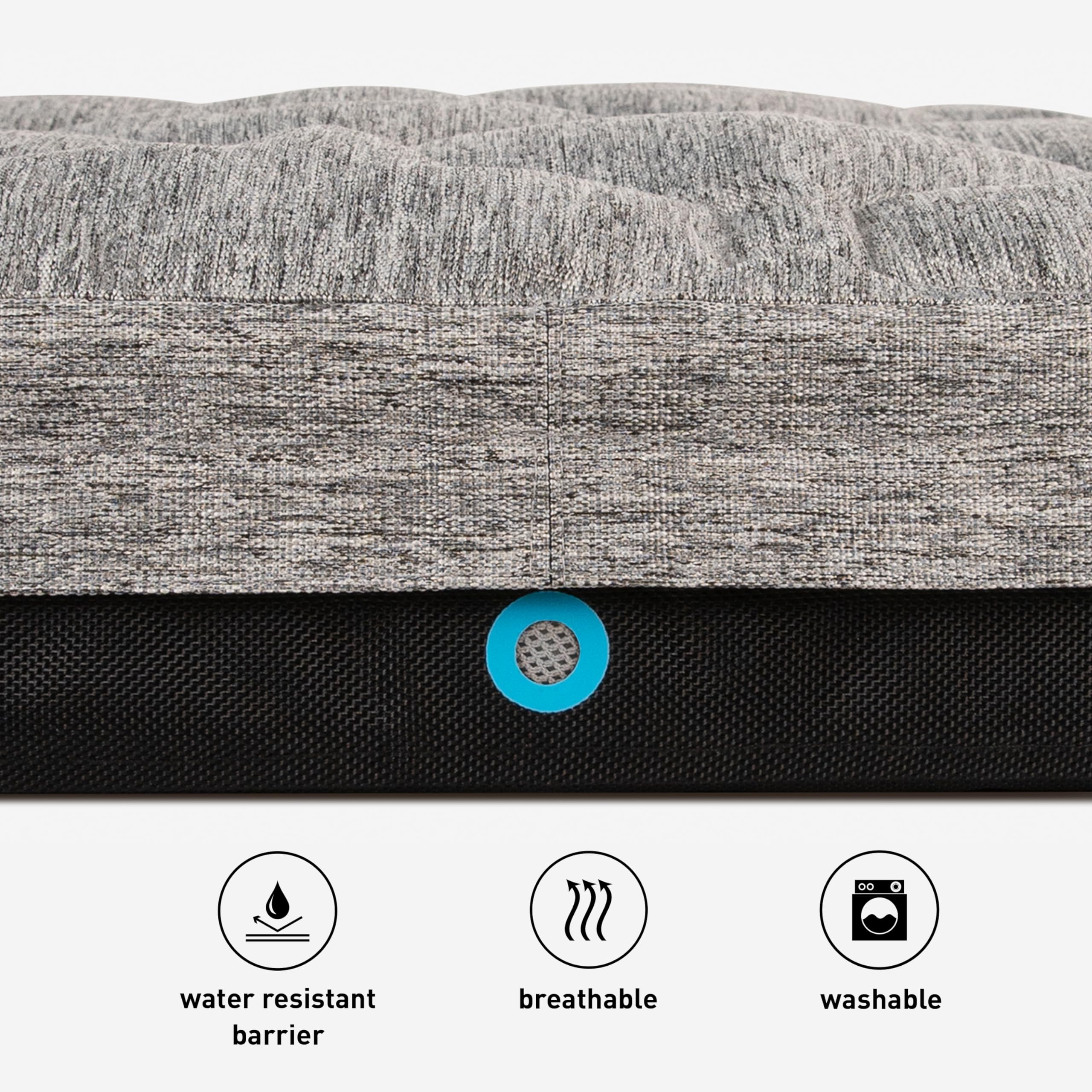 Bedgear Performance Dog Bed - Medium/Large - Durable Pet Bed with Washable Cover - Removable Pad for Travel Gronata
