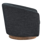 CHITA Swivel Accent Chair, Fully Assembled Fabric Barrel Armchair with FSC Certified Upholstered for Living Room, Bedroom and Office, Cream Gronata