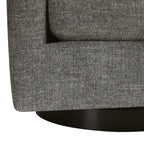 CHITA Swivel Accent Chair, Fully Assembled Fabric Barrel Armchair with FSC Certified Upholstered for Living Room, Bedroom and Office, Cream Gronata