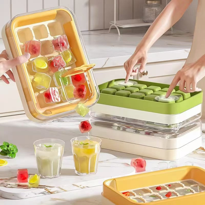 Food-grade Push-style Ice Cube Tray Ice Cube Mold Gronata