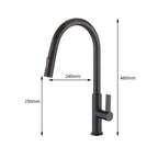 All-copper Hot-and-cold Pull-down Kitchen Faucet For The Sink