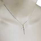 Cross Pendant New Simple Necklace Titanium Steel Plating Gronata