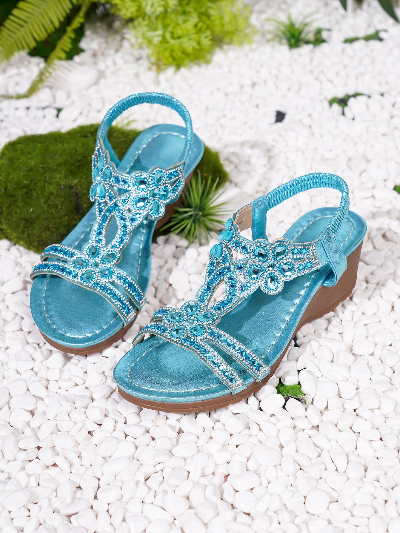 Bohemian-style Thick-soled Wedge Sandals Gronata