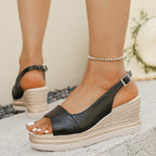 Wedge Sandals Platform Muffin Plus Size Sandals Gronata