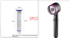 The Third Gear Adjustable Strong Supercharged Shower Head Household Bath Shower Hose Shower Head Gronata