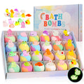 Glow-in-the-Dark Doll-Shaped Bath Bombs - Kids Bath Time Fun Set with Fizzing Bubble Foam Gronata
