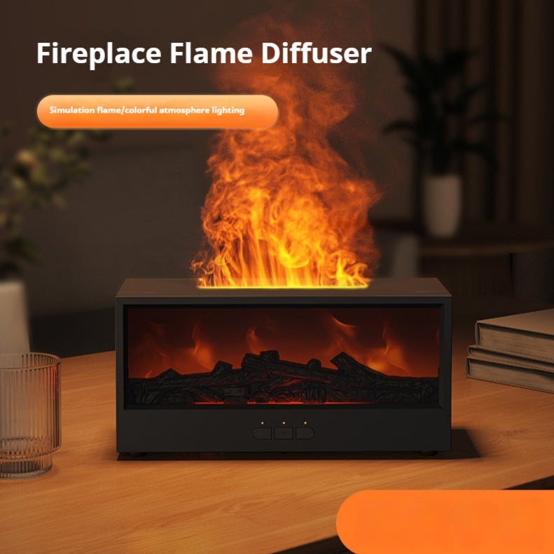 Simulated 3D Fireplace Flame Aroma Diffuser Gronata