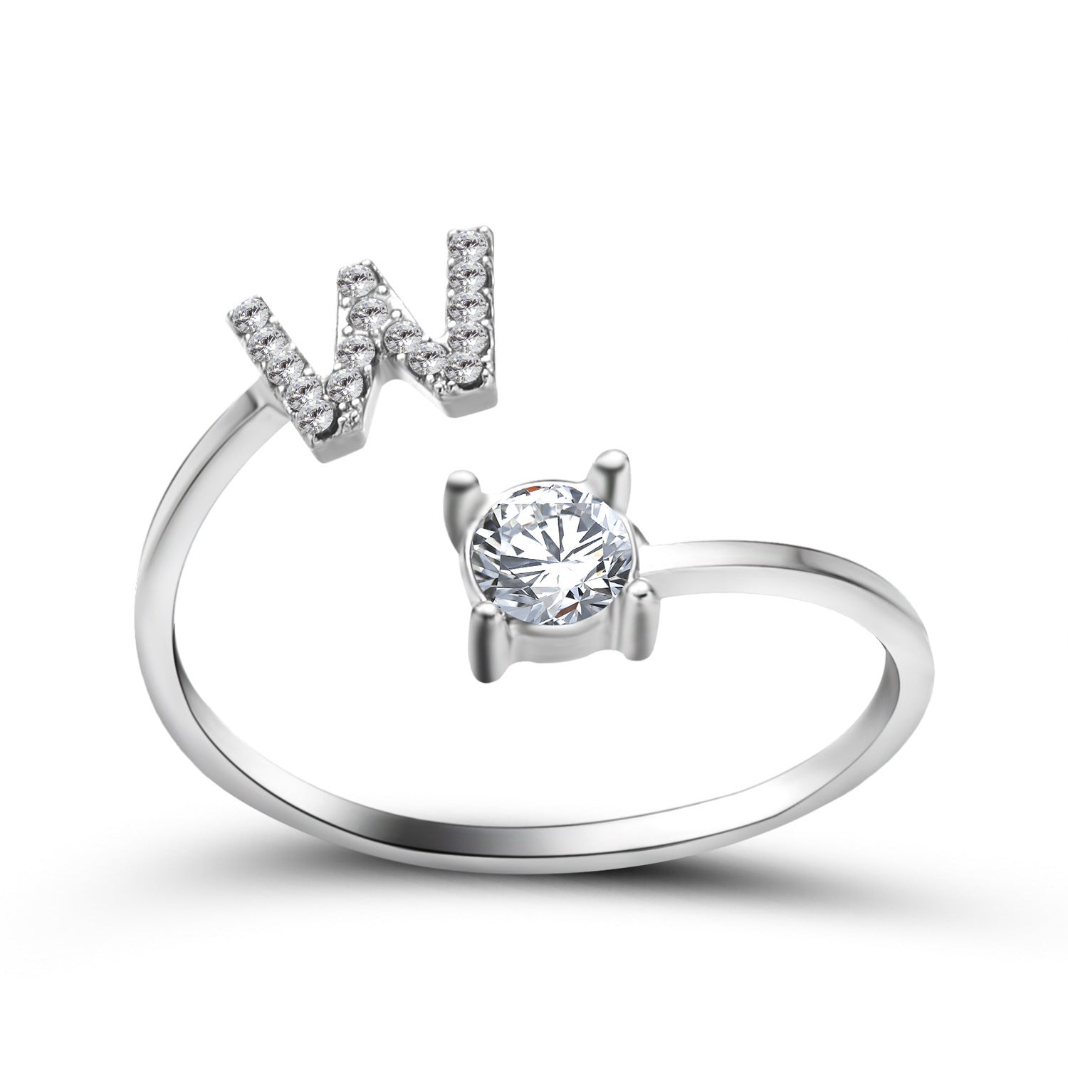 New Design Adjustable 26 Initial Letter Ring Fashion Jewelry For Women Simple Elegant Jewelry Gronata