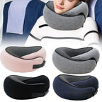 Soft Memory Foam Travel Neck Pillow U Shape Adjustable Support Comfortably Sleeping On Plane Car Office Noon Break Gronata