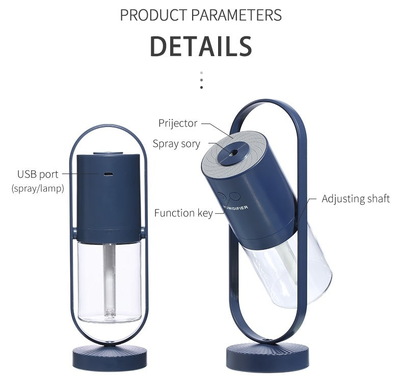 Magic Shadow USB Air Humidifier For Home With Projection Night Lights Ultrasonic Car Mist Maker Mini Office Air Purifier Gronata