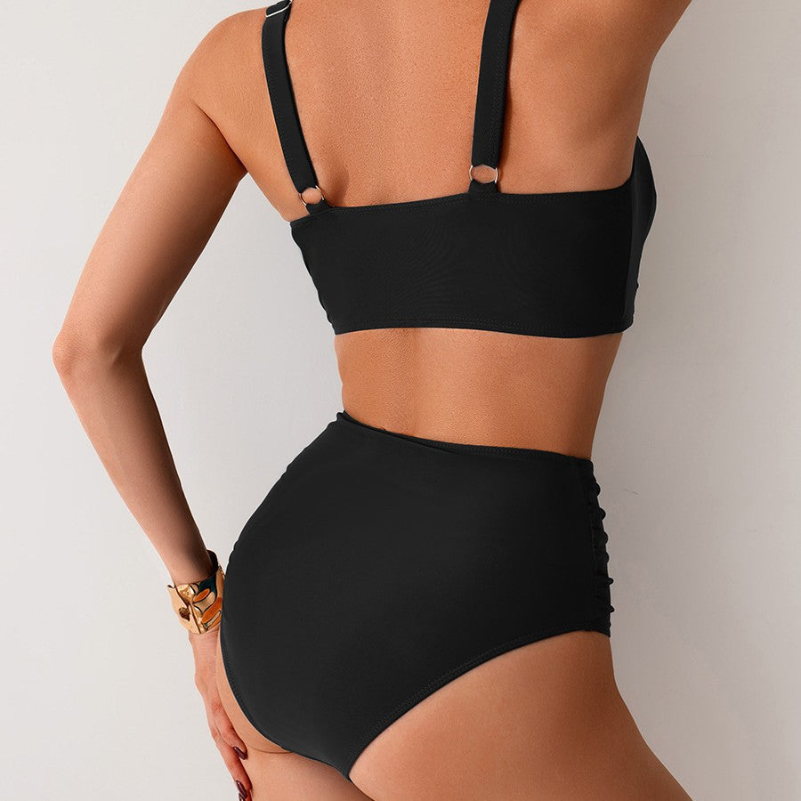 Swimwear Women's Sexy High Waist Split Swimsuit Gronata