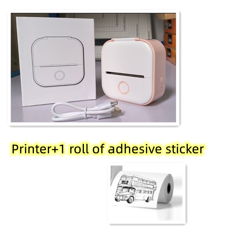 Portable Mini Thermal Label Printer Home Photo Printer Student Wrong Question Printer Bluetooth-compatible Mini Label Printer Price Tag Gronata