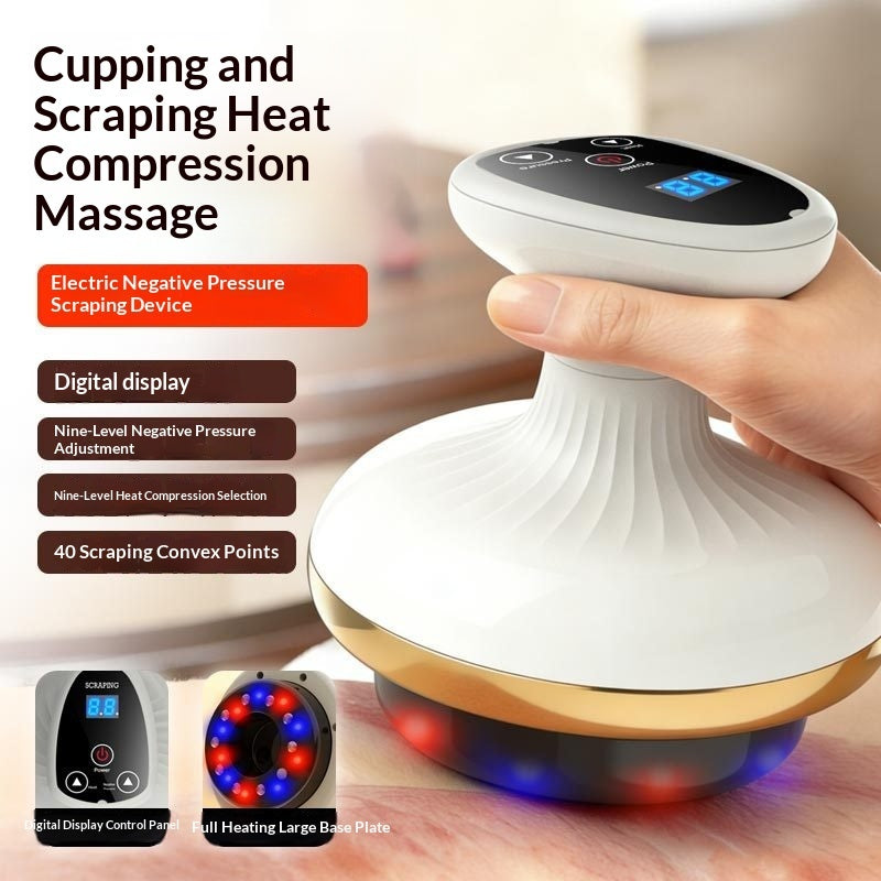 Electric Gua Sha Board Beauty Massager Cupping Device Electric Meridian Brush Home Abdominal Massage Gua Sha Board Massager Gronata