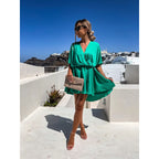 Satin Loose Dress Casual Vacation Gronata