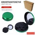 Portable Euro Coin Storage Box - Compact Money Organizer with Built-in Mirror for Travel and Home Use Gronata