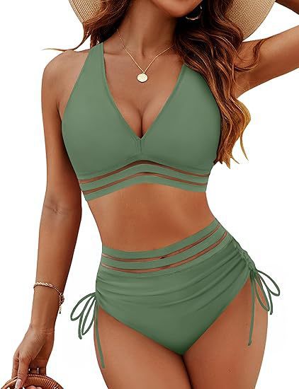 Women's High Waist Bikini Split Suit Gronata