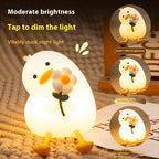 Vitality Flower Duck Small Usb Bedroom Bedside Decoration Night Light Gronata
