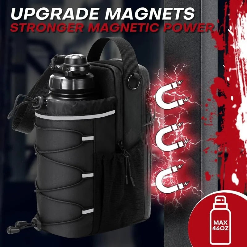 Fitness Magnetic Kettle Bag Crossbody Bag Magnetic Gym Bag For Men And Women Sling Bottle With Magnetic Attachment  Water Bottle Holder Gronata