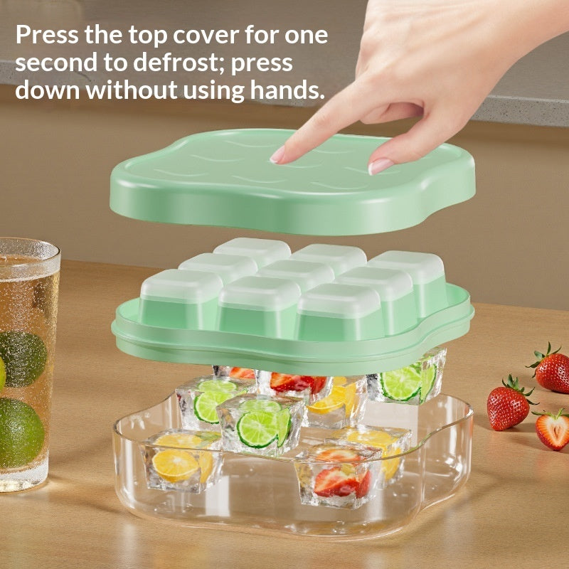 Household Push-Press Ice Cube Tray Gronata
