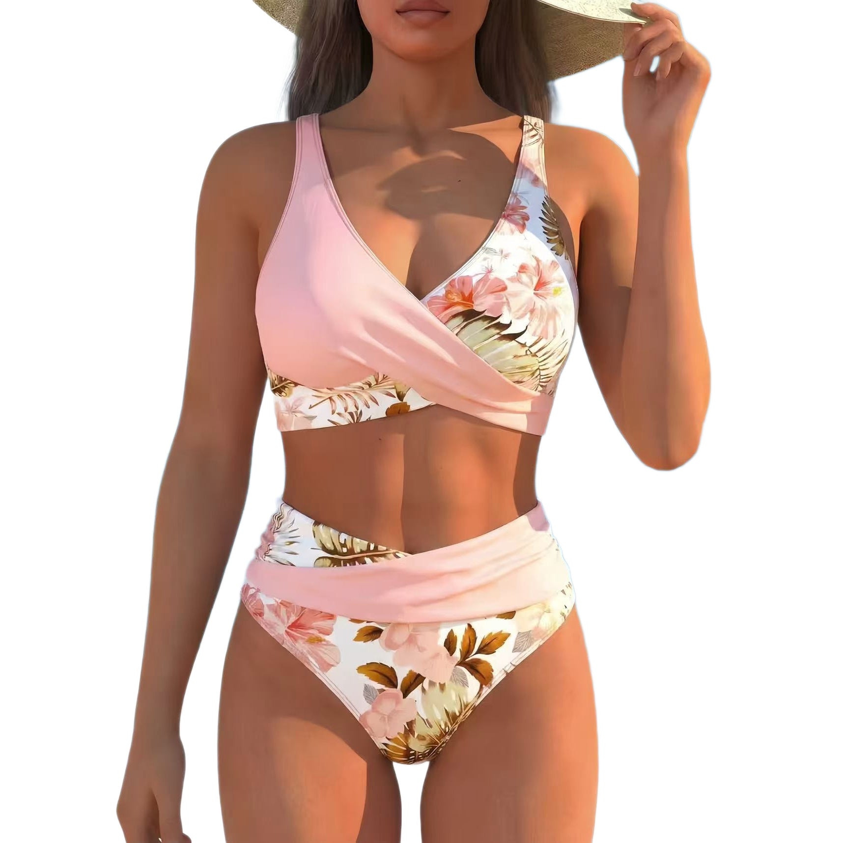 Women's Floral Print Bikini Casual Set Gronata