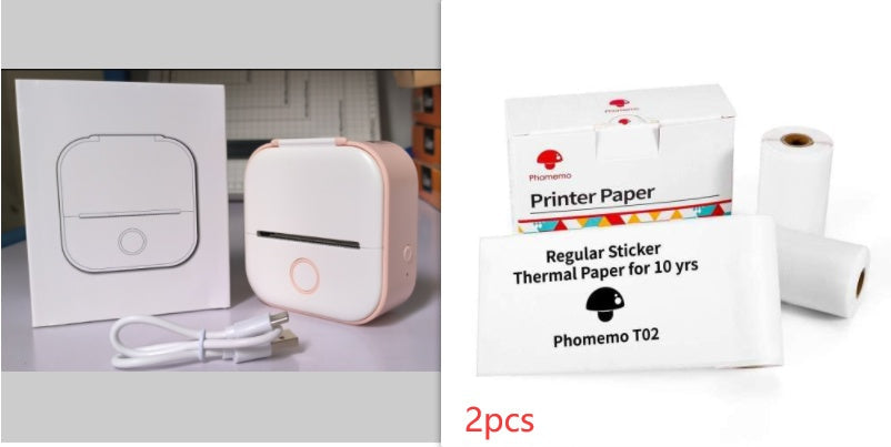 Portable Mini Thermal Label Printer Home Photo Printer Student Wrong Question Printer Bluetooth-compatible Mini Label Printer Price Tag Gronata