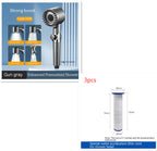 The Third Gear Adjustable Strong Supercharged Shower Head Household Bath Shower Hose Shower Head Gronata