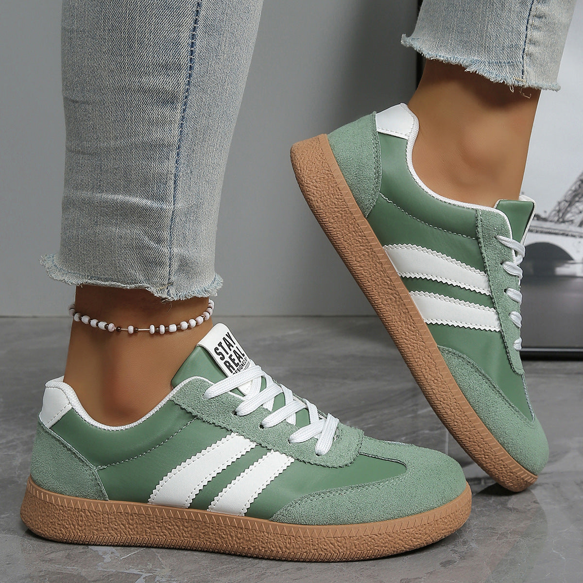 Fashionable Casual White Sneakers For Women Gronata