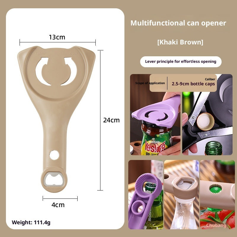 Non-slip, Effortless Can Opener Manual Adjustable Lid Opener Gronata