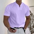 Summer Short Sleeve Shirt Men Fitness Plus Size Sports T-Shirt Elastic Cotton Pocket Gronata